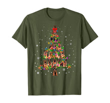Load image into Gallery viewer, Cute German Shepherd dog Christmas Tree gift decor Xmas tree T-Shirt
