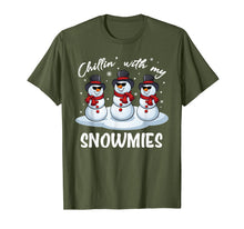 Load image into Gallery viewer, Chillin With My Snowmies Funny Pajama Christmas Xmas Gift T-Shirt
