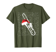 Load image into Gallery viewer, Christmas Trombone Shirt - Santa Trombone Funny Xmas Pajama T-Shirt
