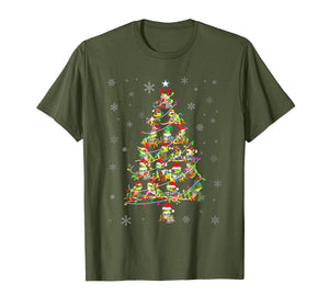 Cute Frog Christmas Tree gift decor Xmas tree T-Shirt
