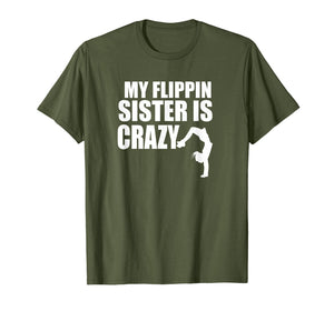 Brother Sister Gymnastics Tumbling Cute Gymnast Flip T-Shirt