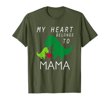 Load image into Gallery viewer, My Heart Belongs to Mama Cute T-Rex Love T-Shirt for Mom
