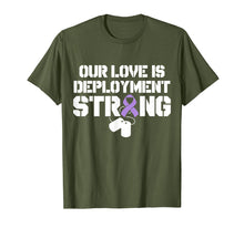 Load image into Gallery viewer, Military Child Month Purple Up Pride Deployment T Shirt
