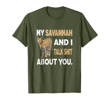 Load image into Gallery viewer, My Savannah And I Talk About You T-Shirt Cat Lover Gift Idea
