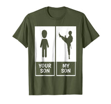 Load image into Gallery viewer, Karate Mom or Dad T-Shirt Your Son, My Son

