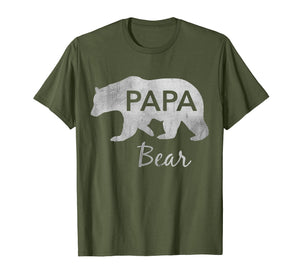 Mens Papa Bear T-Shirt Great Gift For Dad, Father, Grandpa