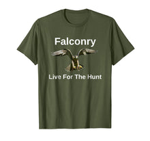 Load image into Gallery viewer, Falconry Live For The Hunt Wild And Free T-shirt
