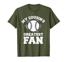 Load image into Gallery viewer, Baseball Boy Or Girl T-Shirt My Cousin&#39;s Greatest Fan Tee
