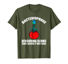 Load image into Gallery viewer, Bacteriophage Funny virology bacteriology t shirt
