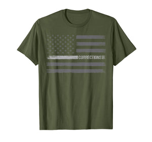 Correctional officer t-shirt USA American flag gift vintage