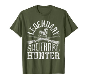 Legendary Squirrel Hunter T shirt Hunting Funny Vintage Gift