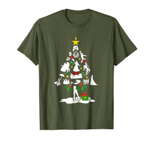 Broadway Musical Theatre Christmas Tree T- shirt