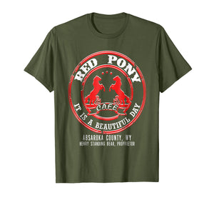 Red Pony It Is a Beautiful Day T-shirt