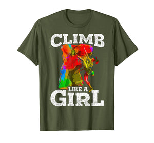 Rock Climbing Bouldering T Shirt Hiking Wall Climber Gift