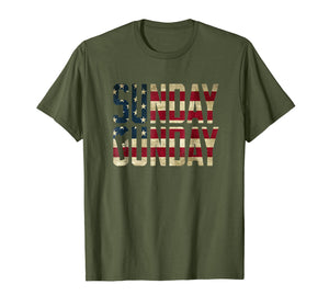 American Flag Sunday Gunday Gun Pistol Firearms T-Shirt