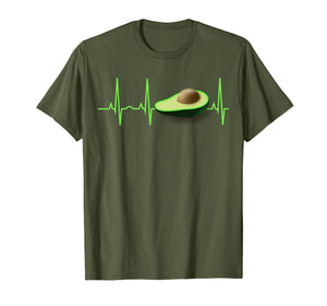 Avocado T-Shirt - Best Avocado Heartbeat T-Shirt Gift Tee