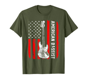 American Bassist Bass Guitar Player Funny T-Shirt