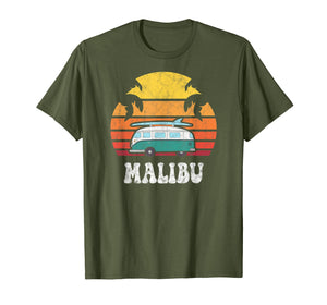 Malibu Souvenir Retro California Men Women Kids Tee T Shirt