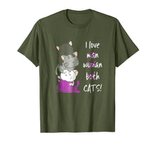 Load image into Gallery viewer, Kawaii Cat Pile Anime T-shirt - Asexual Pride Flag Kittens
