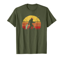 Load image into Gallery viewer, Bass Fishing Funny Bigfoot in Trucker Hat Retro T-Shirt

