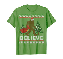 Load image into Gallery viewer, Christmas Sasquatch Santa Bigfoot Believe Yeti Xmas Gift Tee T-Shirt
