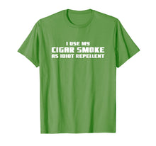 Load image into Gallery viewer, I Use My Cigar Smoke As Idiot Repellent Funny T-Shirt
