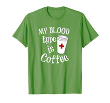 Load image into Gallery viewer, Coffee Lovers Phlebotomy Tshirt for Women Phlebotomists
