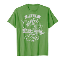 Load image into Gallery viewer, Cute Unique My Life: Coffee And Raising Boys Shirt Mom Gift
