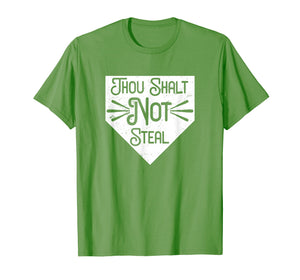 Baseball Catcher Thou Shalt Not Steal Funny Softball T-Shirt