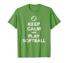 Load image into Gallery viewer, Keep calm and play softball T-Shirt
