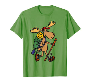Smiletodaytees Funny Moose Hiking T-shirt