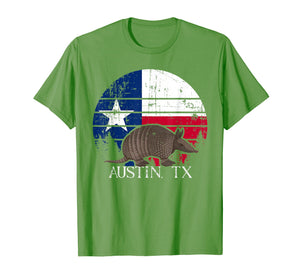 Austin TX Armadillo State Flag Texas Pride shirt T-Shirt