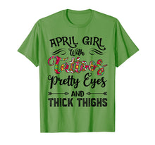 Load image into Gallery viewer, April Girl with Tattoos Pretty Eyes and Thick Thighs T-shirt
