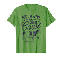 Load image into Gallery viewer, Just A Girl Who loves Cows T shirt Cow Lover Farm Women Gift
