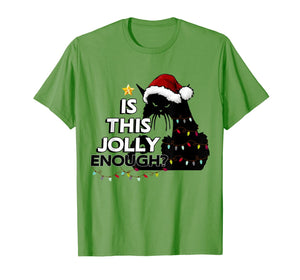 Black Cat Christmas Tree Is This Jolly Enough For Xmas T-Shirt