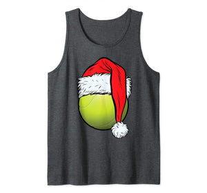 Christmas Tennis Ball Santa Hat Funny Sport Xmas Boys Kids Tank Top