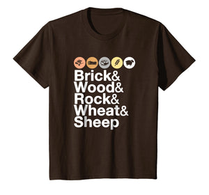 Brick, Wood, Rock, Wheat, & Sheep T-Shirt
