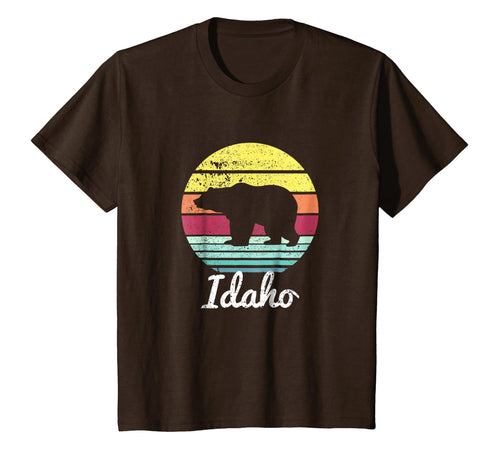 Vintage Retro Id, Idaho Wildlife Bear Adventure T-shirt