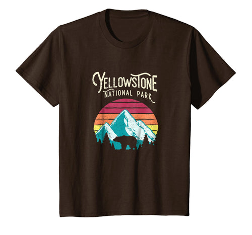 Vintage Yellowstone National Park WY Mountain Bear T Shirt