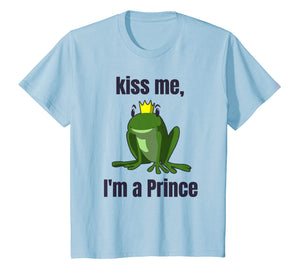 Kiss Me T-Shirt Easy Funny Frog Prince Halloween Costume Tee