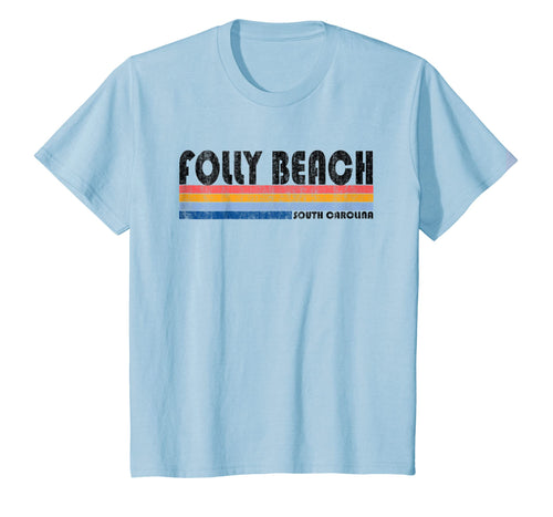 Vintage Retro 70s 80s Folly Beach SC T Shirt