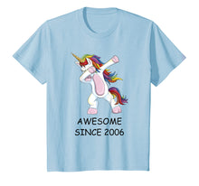 Load image into Gallery viewer, Awesome Since 2006 - Dabbing Unicorn 12th Birthday T-Shirt

