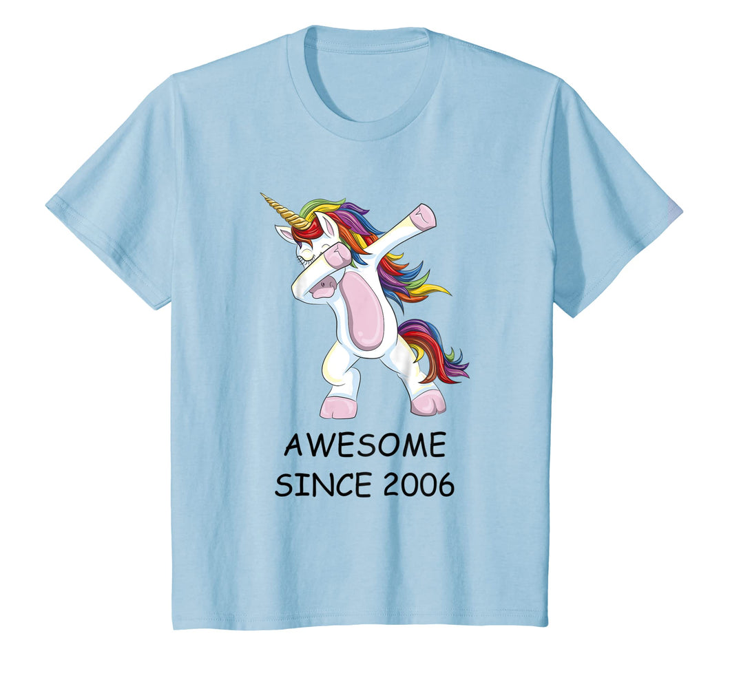 Awesome Since 2006 - Dabbing Unicorn 12th Birthday T-Shirt