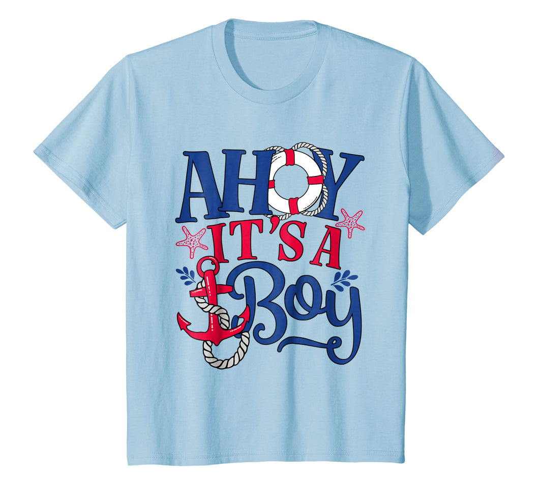 Ahoy It's A Boy - Gender Reveal or Baby Announcement Shirt