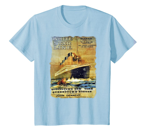 Titanic Sailing Ship Cruise Vintage Poster T-Shirt
