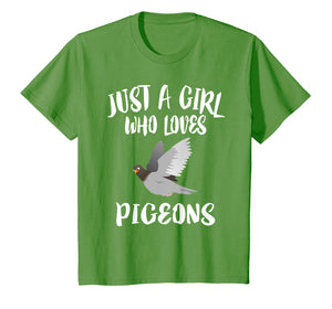 Just A Girl Who Loves Pigeons T-Shirt Birding Bird Owner