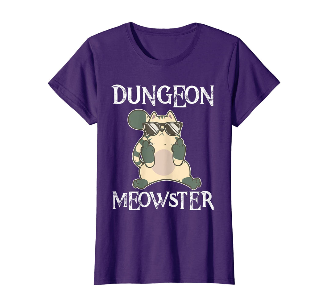 Dungeon Moewster Cats RPG DND T Shirt DM Funny Cat Gift