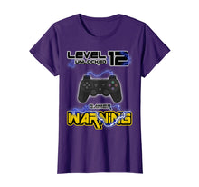 Load image into Gallery viewer, Level 12 Unlocked T-Shirt Video Gamer 12th Birthday Gift
