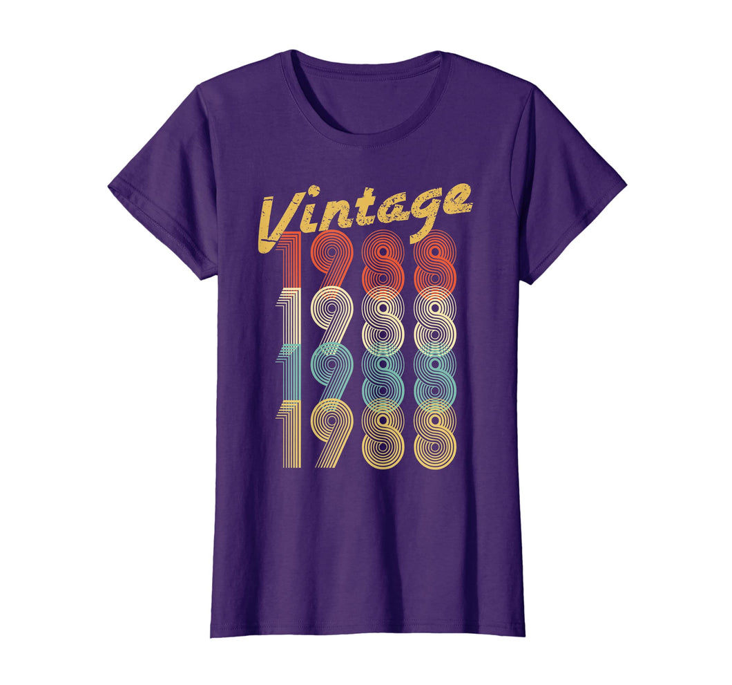 1988 Vintage Funny 31st Birthday Gift Shirt For Him or Her