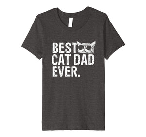 Mens Best Cat Dad Ever T-Shirt Cat Daddy Gift Shirts